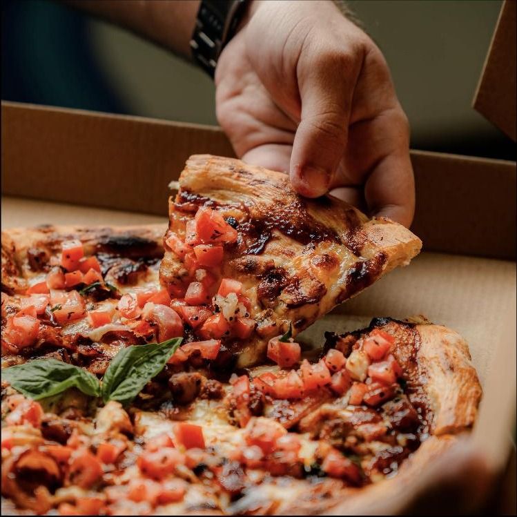 Porción de pizza Impasto